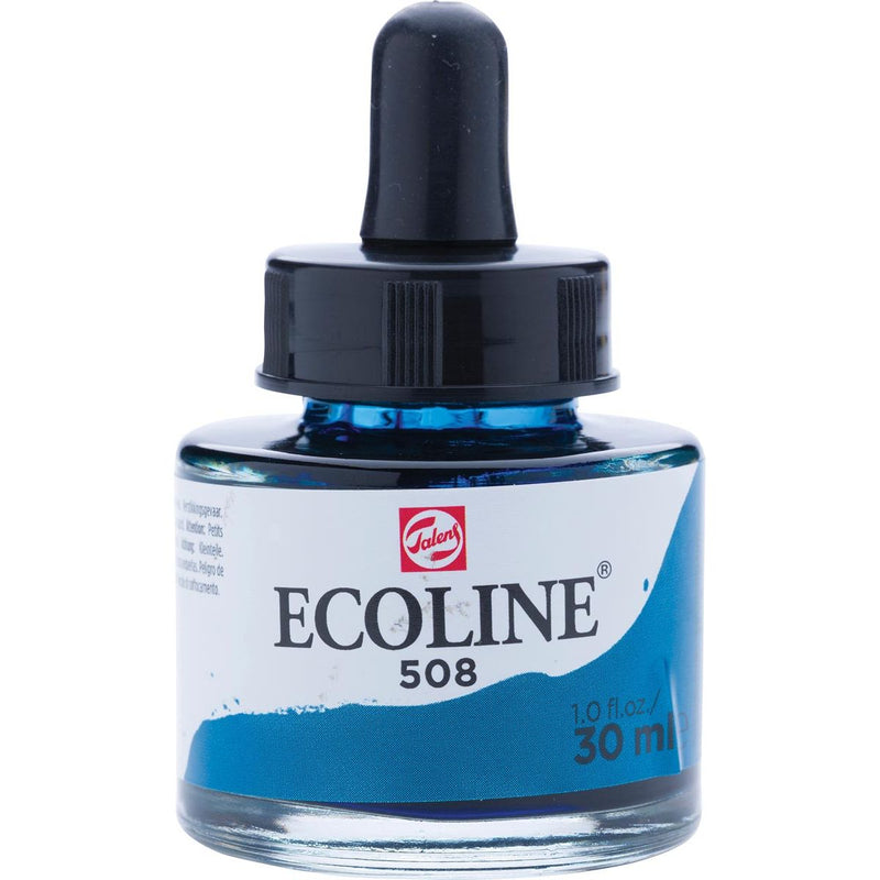 Talens - Ecoline Aquarellflasche mit 30 ml, Preußischblau
