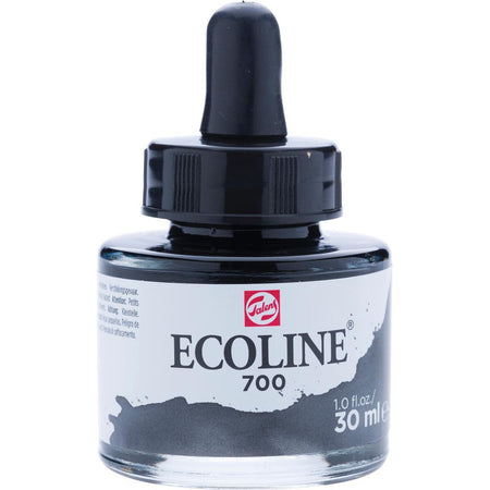 Talens - Ecoline Aquarellflasche mit 30 ml, schwarz