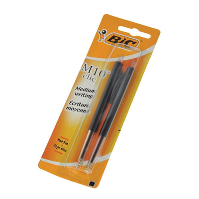 Bic - Kugelschreiber M10 medium schwarz Blister mit 2 Stück