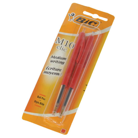 Bic - Kugelschreiber M10 mittelrot Bister, 2 Stück