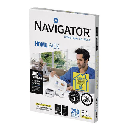 Navigator - Kopierpapier Homepack A4 80gr weiß 250 Blatt | 10 Stück