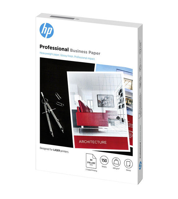 Fotopapier Laser HP 7MV83A 200gr A4 GLOSS WEISS 150vEL