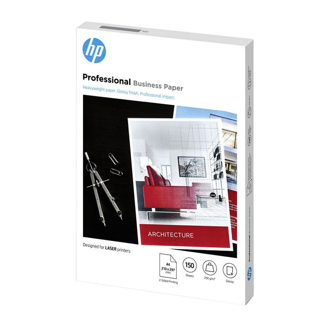 HP - Fotopapier 7mv83a A4 Laser 200gr glänzend