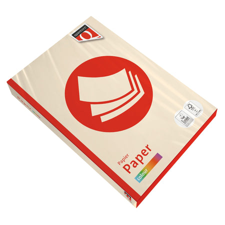 Quantore - Kopierpapier Farbe A4 80gr Creme 500 Blatt | 5 Stück