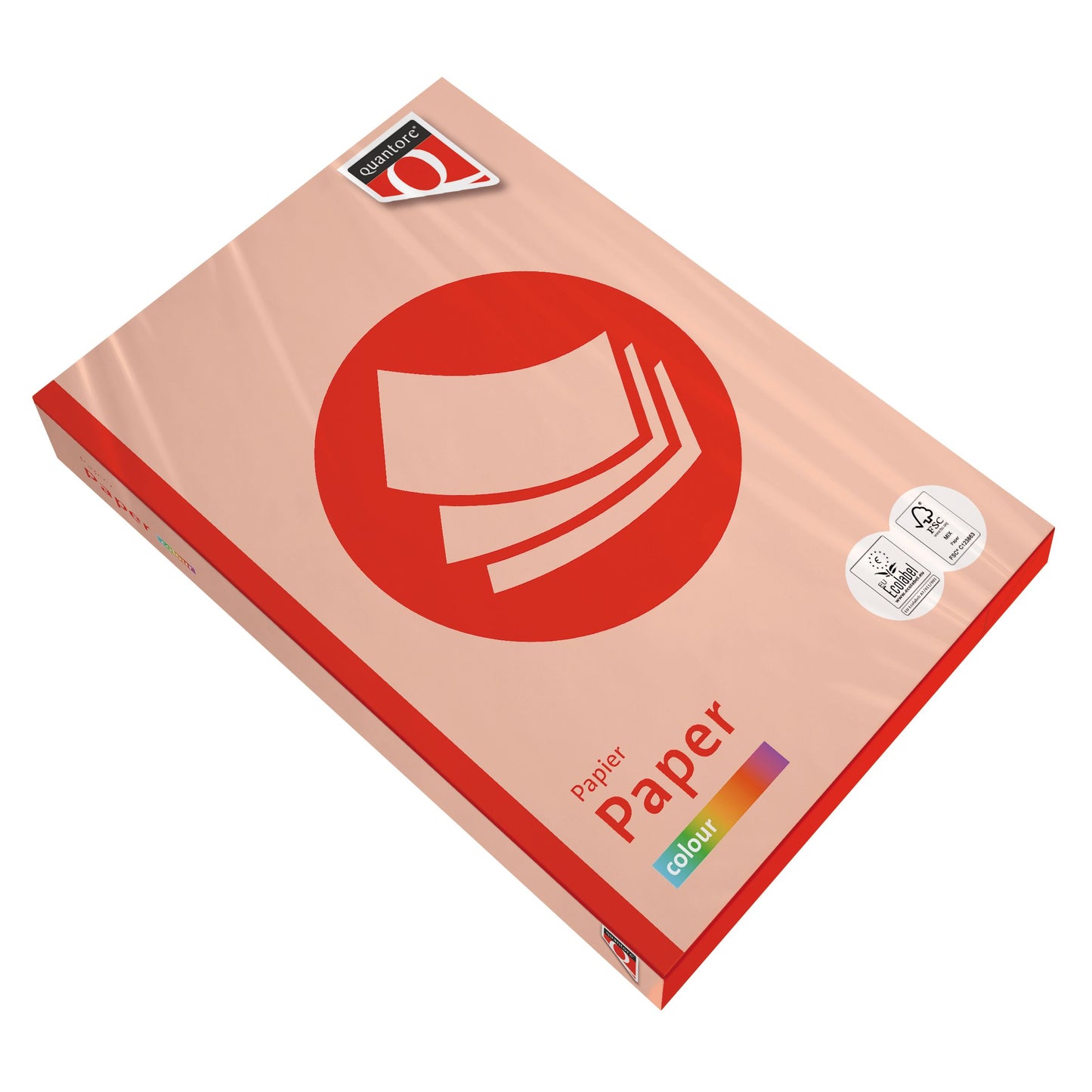 Quantore - Kopierpapier Farbe A4 80gr Lachs 500 Blatt