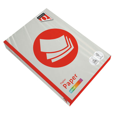 Quantore - Kopierpapier Farbe A4 80gr grau 500 Blatt | 5 Stück