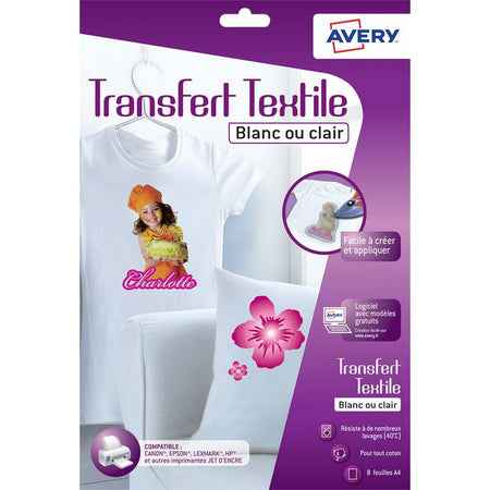 Avery - T-Shirt-Transfer C9405-8 A4 8 Blatt