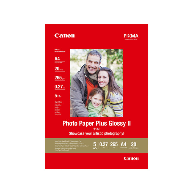 Canon - Inkjet-Papier PP-201 A4 260gr glänzend 20 Blatt