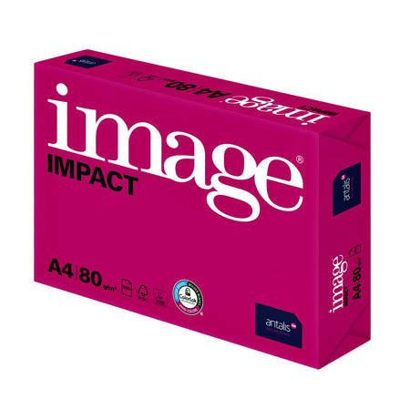Quantore - Kopierpapier Impact A4 80gr weiß 500 Blatt | 5 Stück
