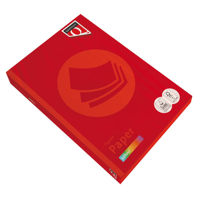 Quantore - Kopierpapier Farbe A3 80gr leuchtend rot 500 Blatt