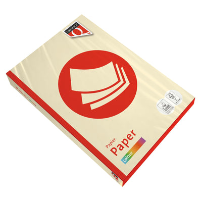Quantore - Kopierpapier Farbe A4 160gr Elfenbein 250 Blatt | 5 Stück