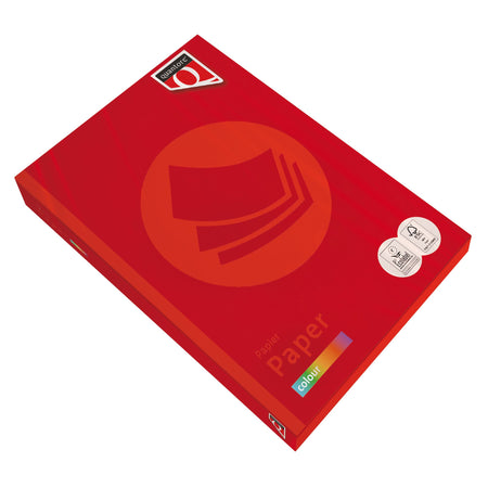 Quantore - Kopierpapier Farbe A3 120gr leuchtend rot 250 Blatt | 5 Stück