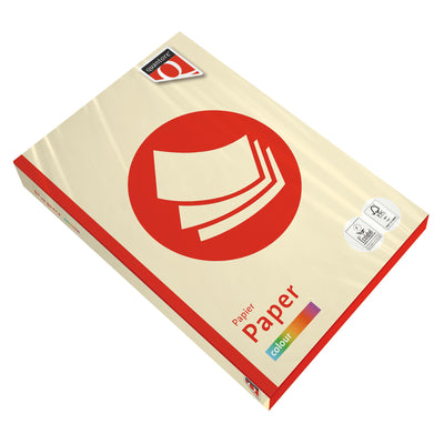Quantore - Kopierpapier Farbe A4 120gr Elfenbein 250 Blatt | 5 Stück