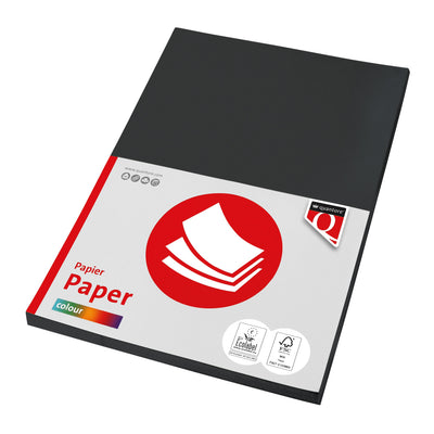 Quantore - Kopierpapier Farbe A4 160gr schwarz 50 Blatt