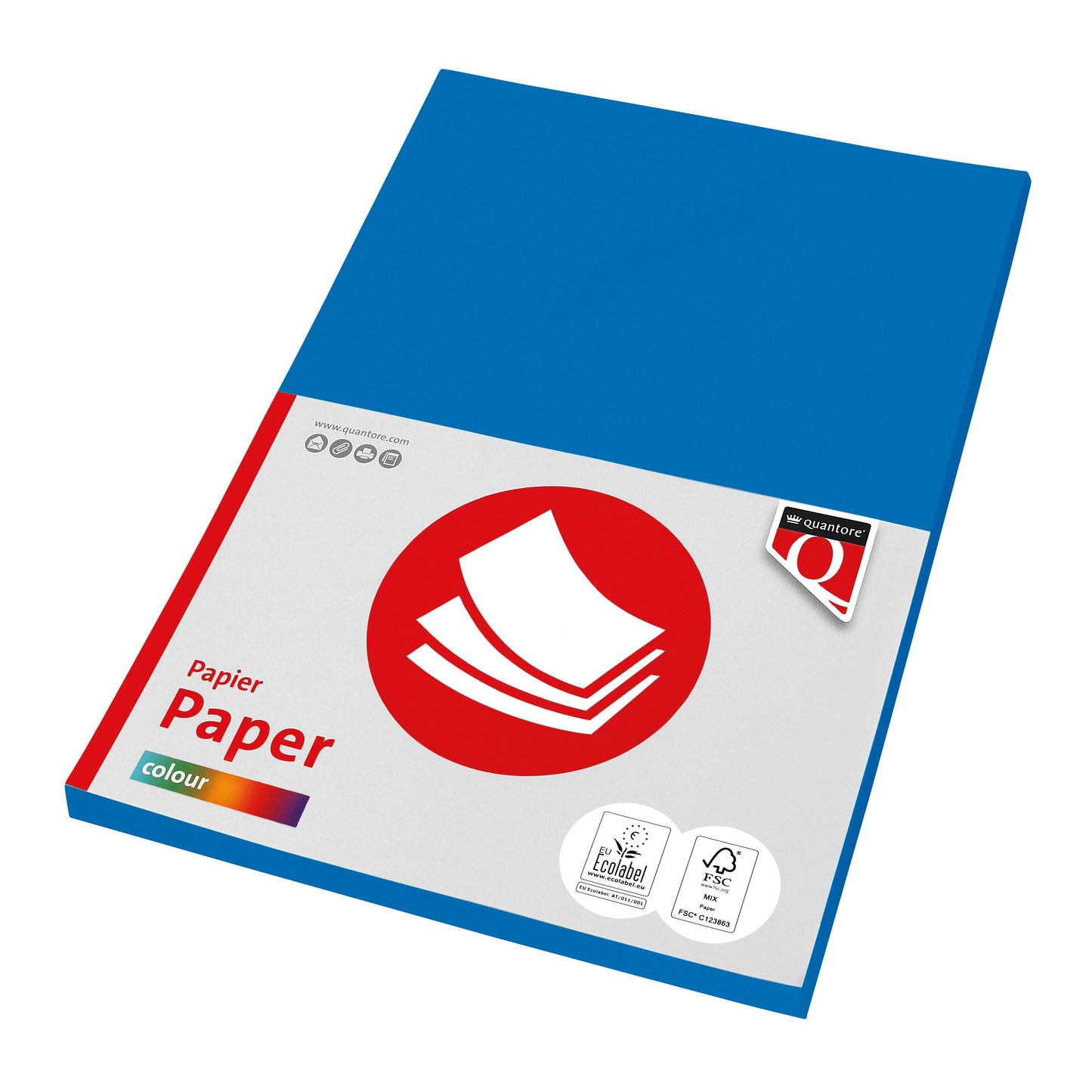 Quantore - Kopierpapier Farbe A4 160gr tiefblau 50 Blatt