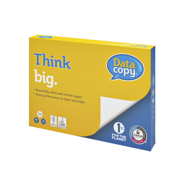 Datacopy - Kopierpapier A3 80gr weiß 500 Blatt | 3 Stück
