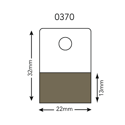 Klika - Headerkarte 22x32 mm Rundlochblech 1008 Stück 3 Stück