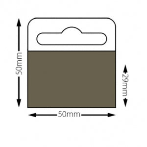 Klika - Headerkarte 50x50 mm Schlitzrolle 1000 Stück 2 Stück