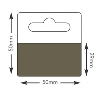 Klika - Hang-ups 50x50mm Klebeschicht 50x28mm 100 Stück 30 Stück