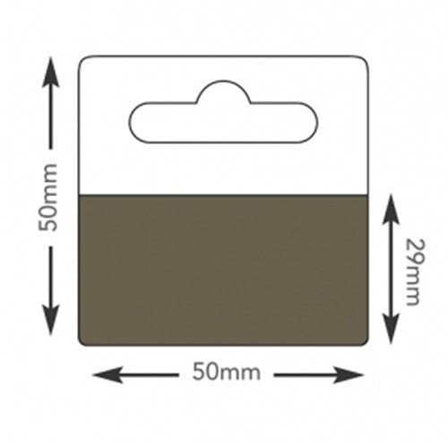 Klika - Hang-ups 50x50mm Klebeschicht 50x28mm 100 Stück 30 Stück