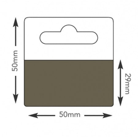 Klika - Hang-ups 50x50mm Klebeschicht 50x28mm 100 Stück 30 Stück