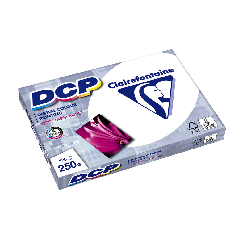 Clairefontaine - Laserpapier DCP A4 250gr weiß 125 Blatt