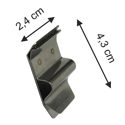 Klika - Backformklammern Metall/Edelstahl 1-5mm 50 Stück