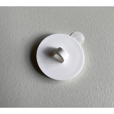 Klika - Klebeöse 20 mm weiß abnehmbar 100 Stück 8 Stück