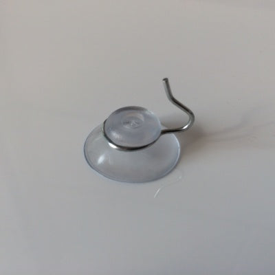 Klika - Saugnapf transp 20 mm mit Haken 100 Stk. 12 Stück