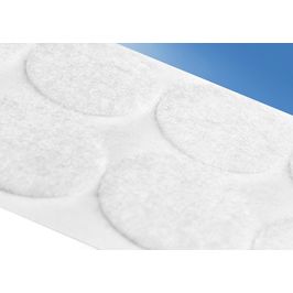 Klika - Klettkreise 22mm weiß Schlaufenrolle 1300 2 Stück