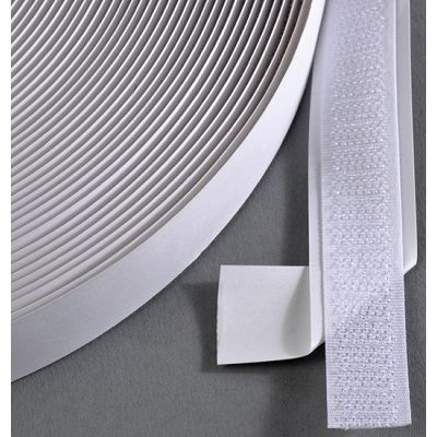 Klika - Klettkleber 20mm weiß Haken 25m 7 Stück