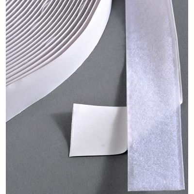 Klika -  Klittenband klevend 38mm wit lus 25m