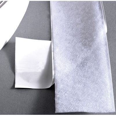 Klika -  Klittenband klevend 50mm wit lus 25m