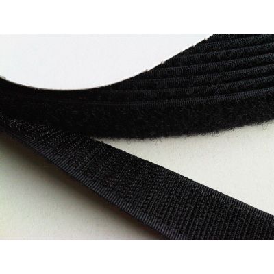 Klika - Klettband 38mm schwarz -Rücken an Rücken- 25m 3 Stück