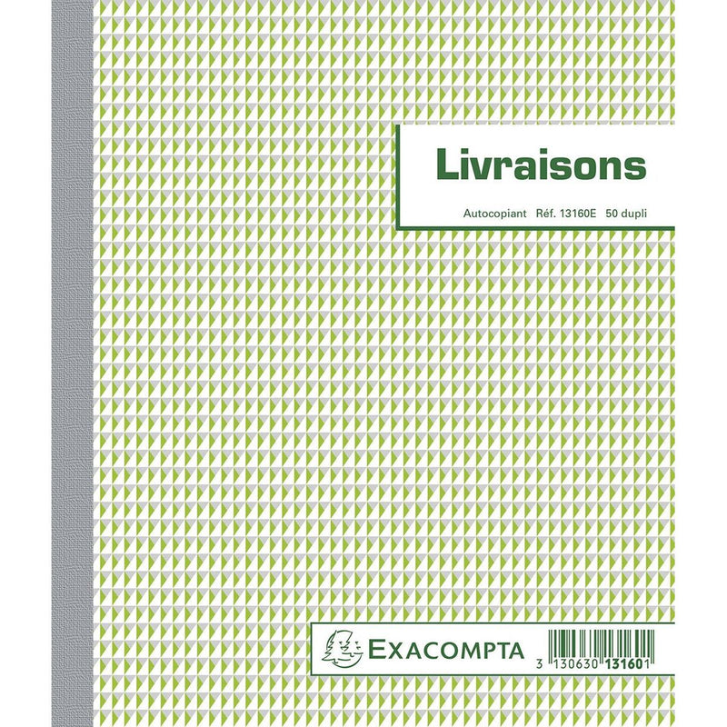 Exacompta – Zubehör, ft 21 x 18 cm, Dupli (50 x 2 Blatt), Französisch
