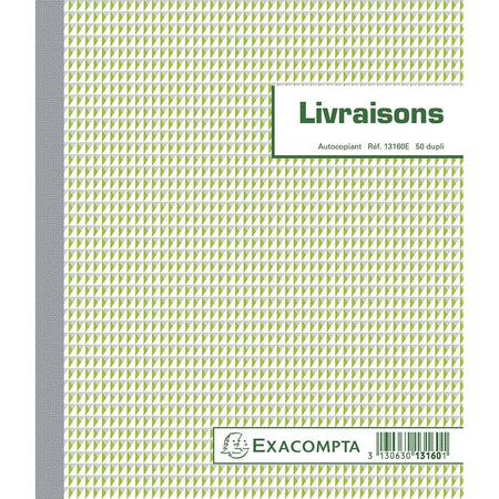 Exacompta – Zubehör, ft 21 x 18 cm, Dupli (50 x 2 Blatt), Französisch