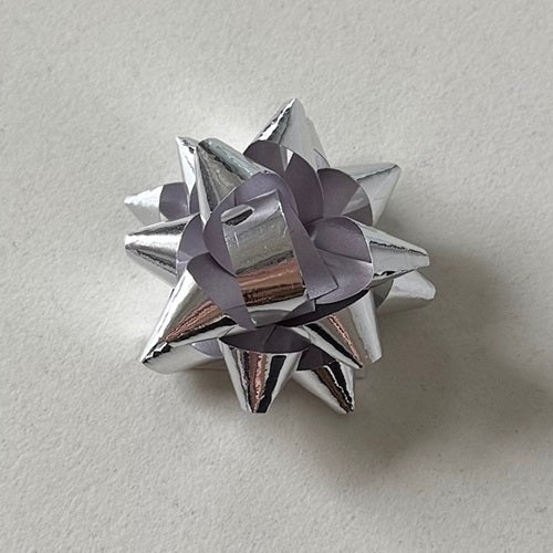 Klika -  Minibows 38mm metal zilverglans 100 stuks