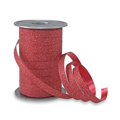 Klika -  Poly glitter rood 100 meter breedte 10
