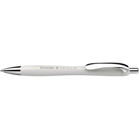 Schneider - Kugelschreiber Slider Rave Trend Edition, extra breit, blaue Tinte, silbernes g