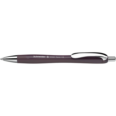 Schneider - Kugelschreiber Slider Rave Trend Edition, extra breit, blaue Tinte, Pflaume