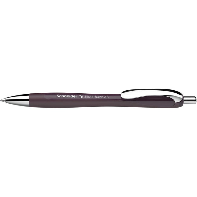 Schneider - Kugelschreiber Slider Rave Trend Edition, extra breit, blaue Tinte, Pflaume