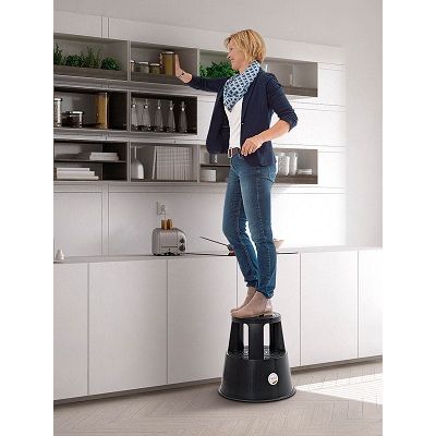 Klika - TwinStep grauer Hocker Elefantenbein 3 Stück
