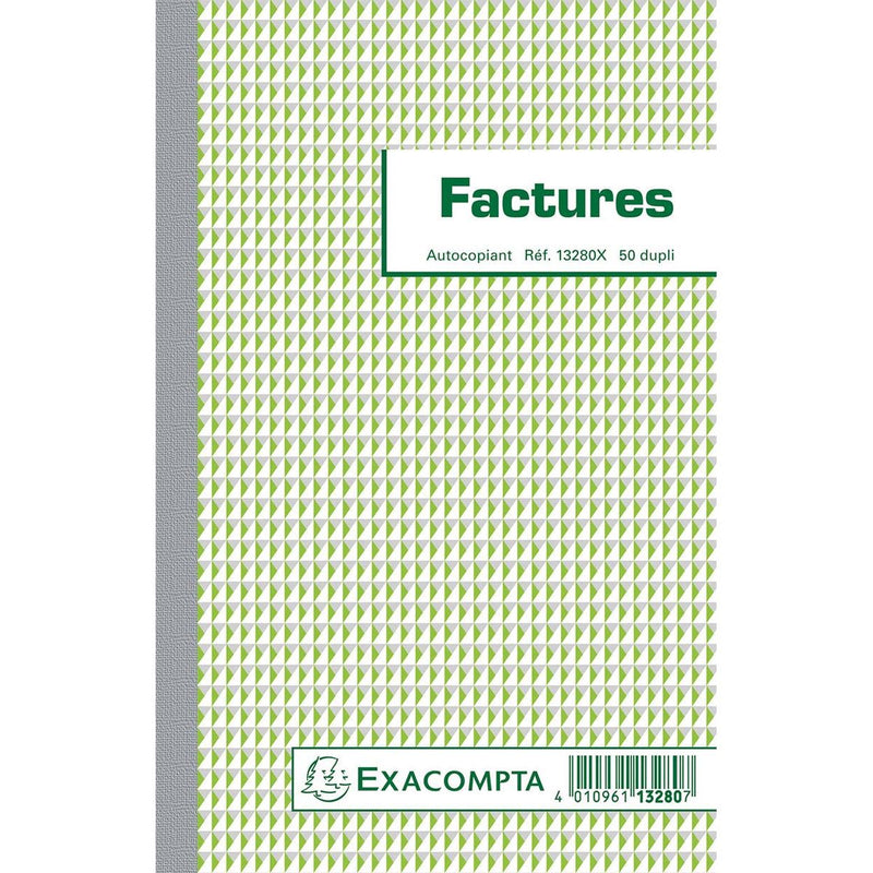 Exacompta - Rechnungen, ft 21 x 13,5 cm, Duplikat, Französisch