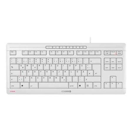 CHERRY -   STREAM KEYBOARD TKL toetsenbord Universeel USB QWERTZ Duits Wit