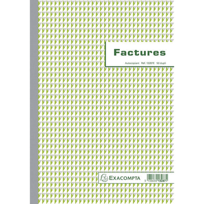Exacompta – Rechnungen, ft 29,7 x 21 cm, Duplikat, Französisch