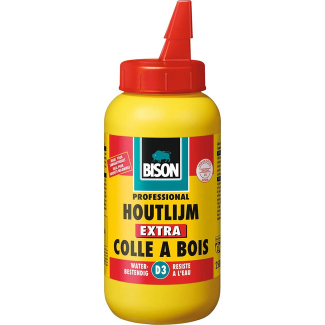 Bison - Holzleim Extra, weiß, Flasche mit 250 Gramm