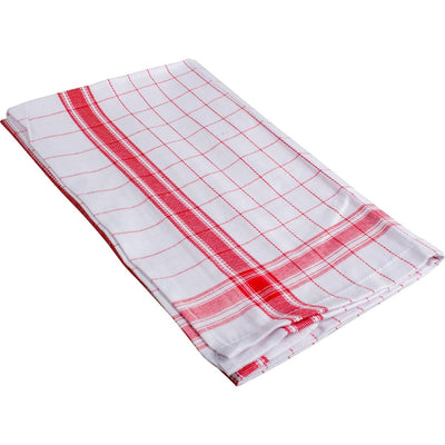 Klika - Handtuch Adalynne, ft 50 x 70 cm, kariert, rot, 3er Pack