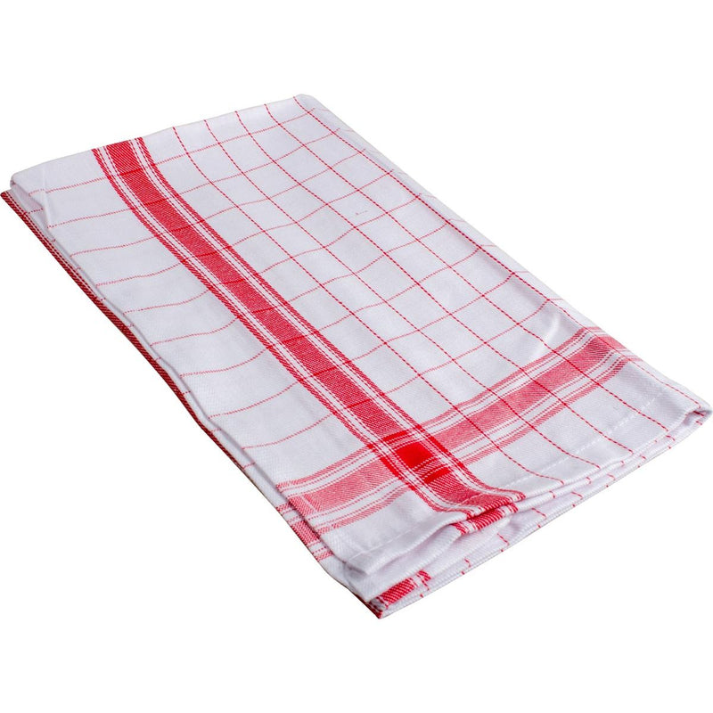 Klika - Handtuch Adalynne, ft 50 x 70 cm, kariert, rot, 3er Pack