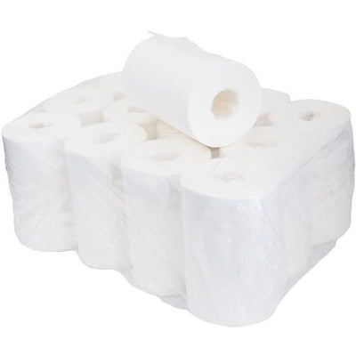 Klika - Reinigungspapier Mini, 2-lagig, 70 m, Packung mit 12 Rollen
