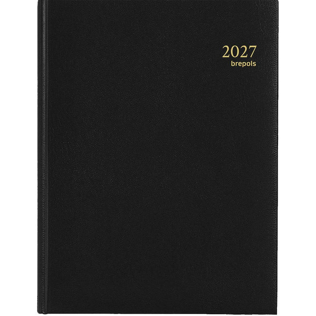 Brepols - Agenda 2026 Timing Lima 7 Tage/2 Seiten viersprachig schwarz
